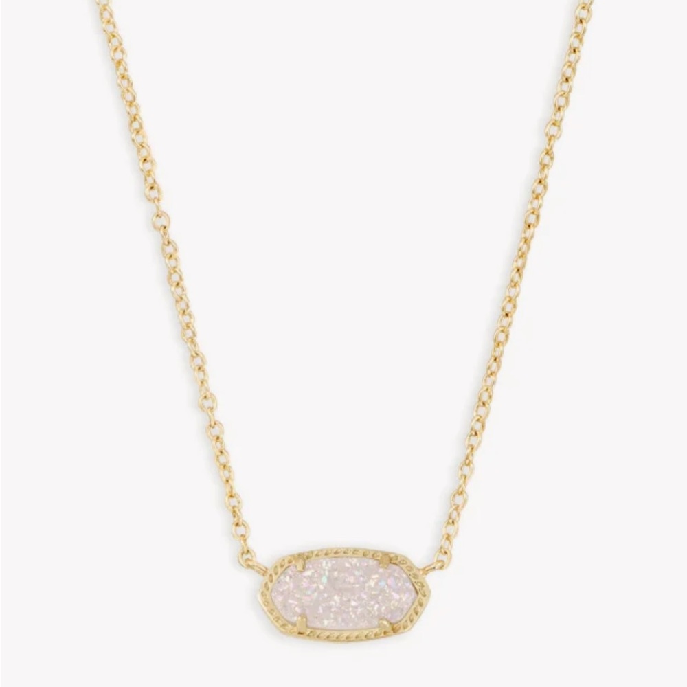 🌟Kendra Scott Elisa Necklace in White and Yellow Gold